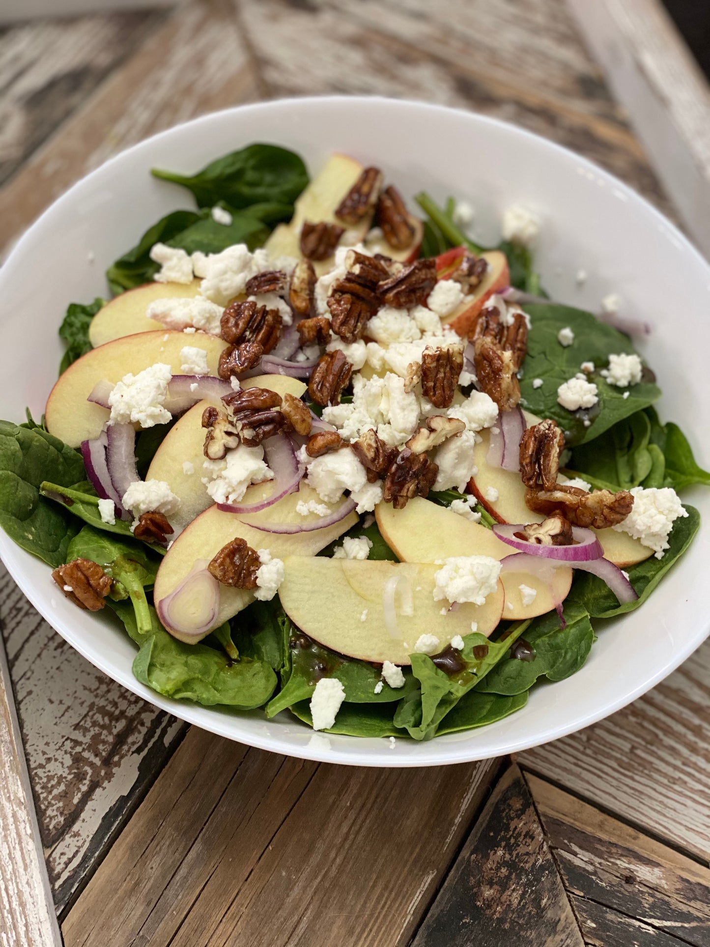 Apple, Pecan & Goat Cheese Salad