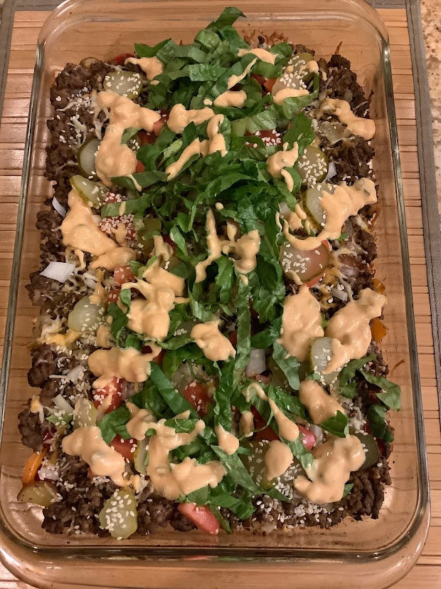 Cheeseburger Casserole with NBM Special Sauce