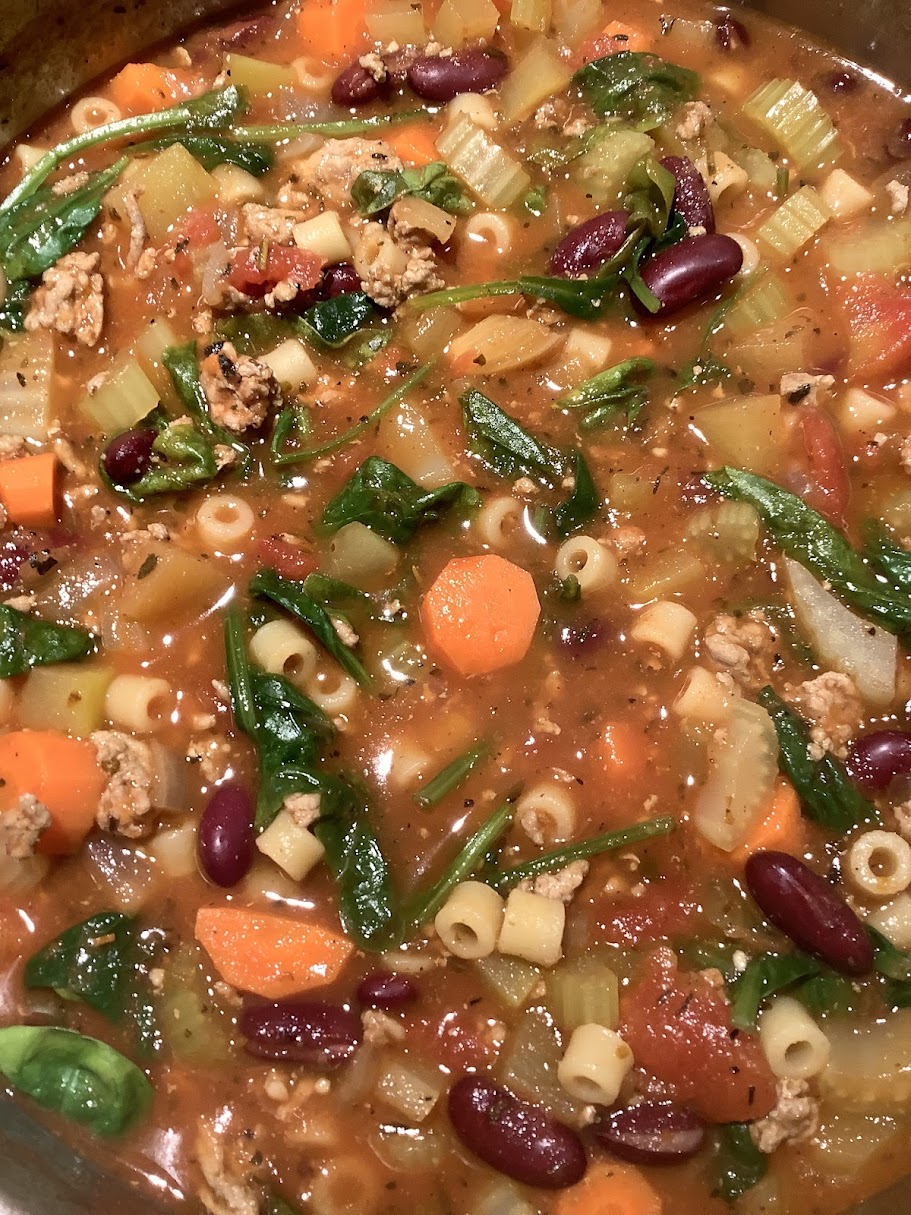 Healthy Turkey Minestrone Soup