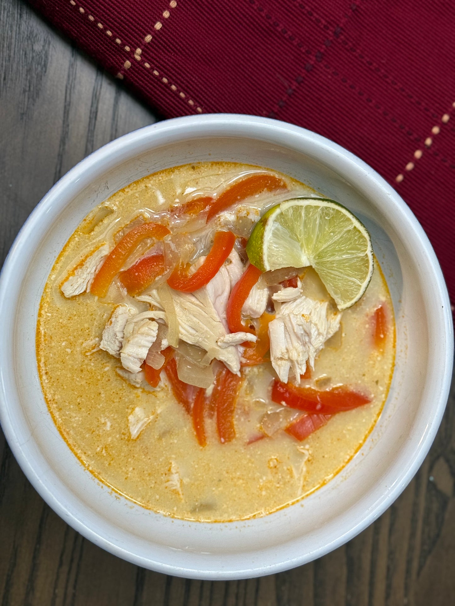 Slow Cooker Thai Coconut Chicken Soup