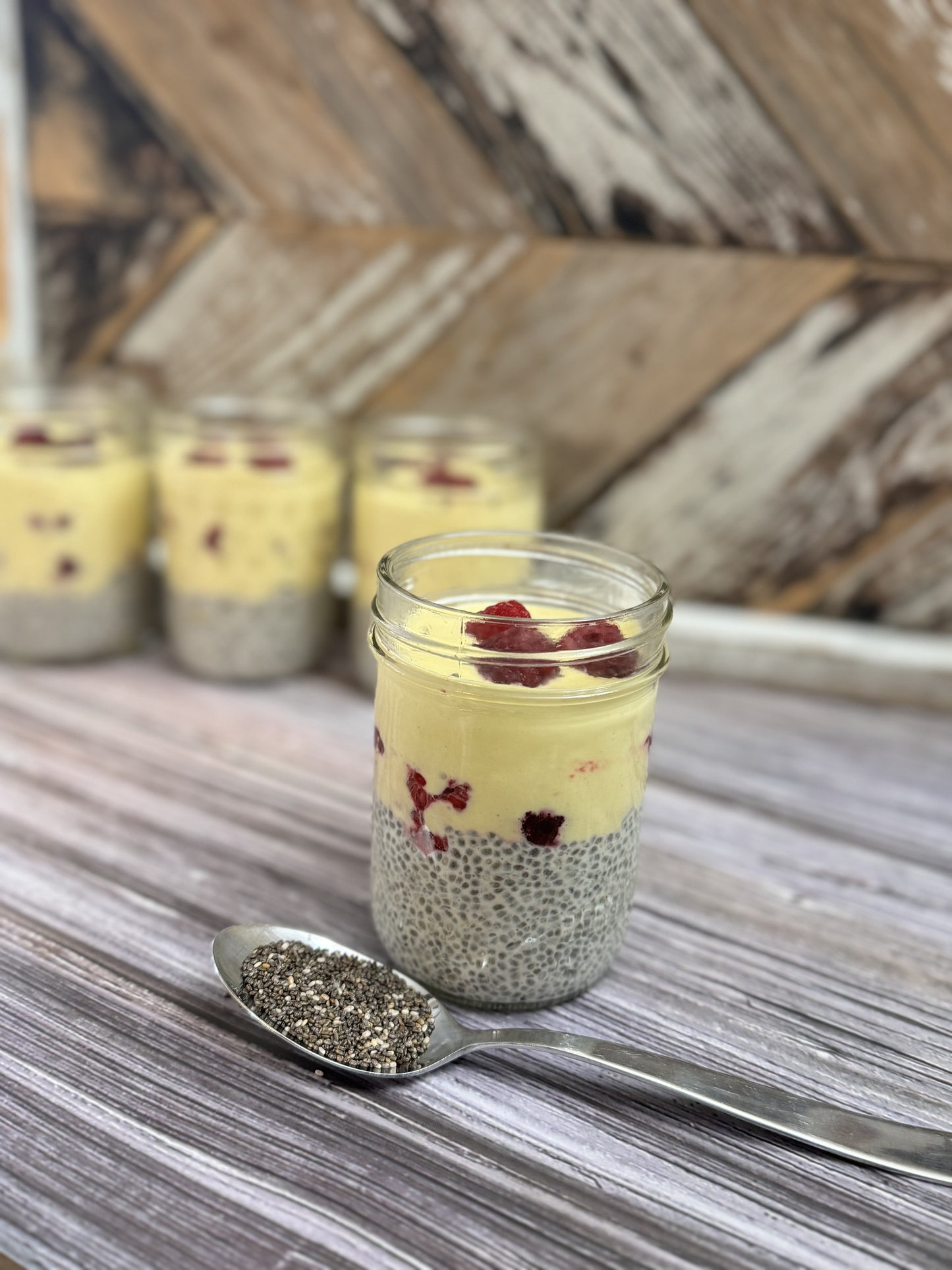 Lemon Raspberry Chia Pudding