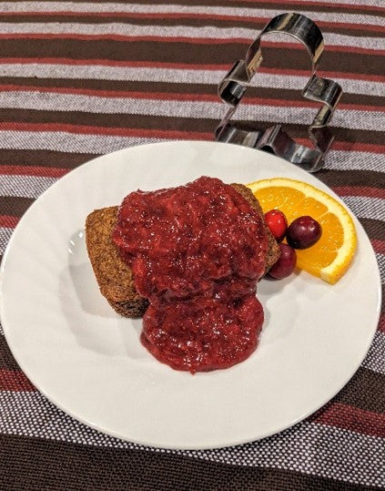 Gingerbread Oat Cake with Spiced Christmas Chia Jam