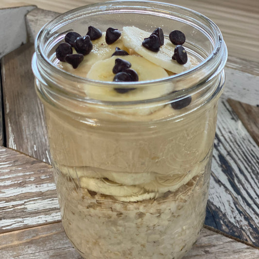 Banana Peanut Butter Overnight Oats