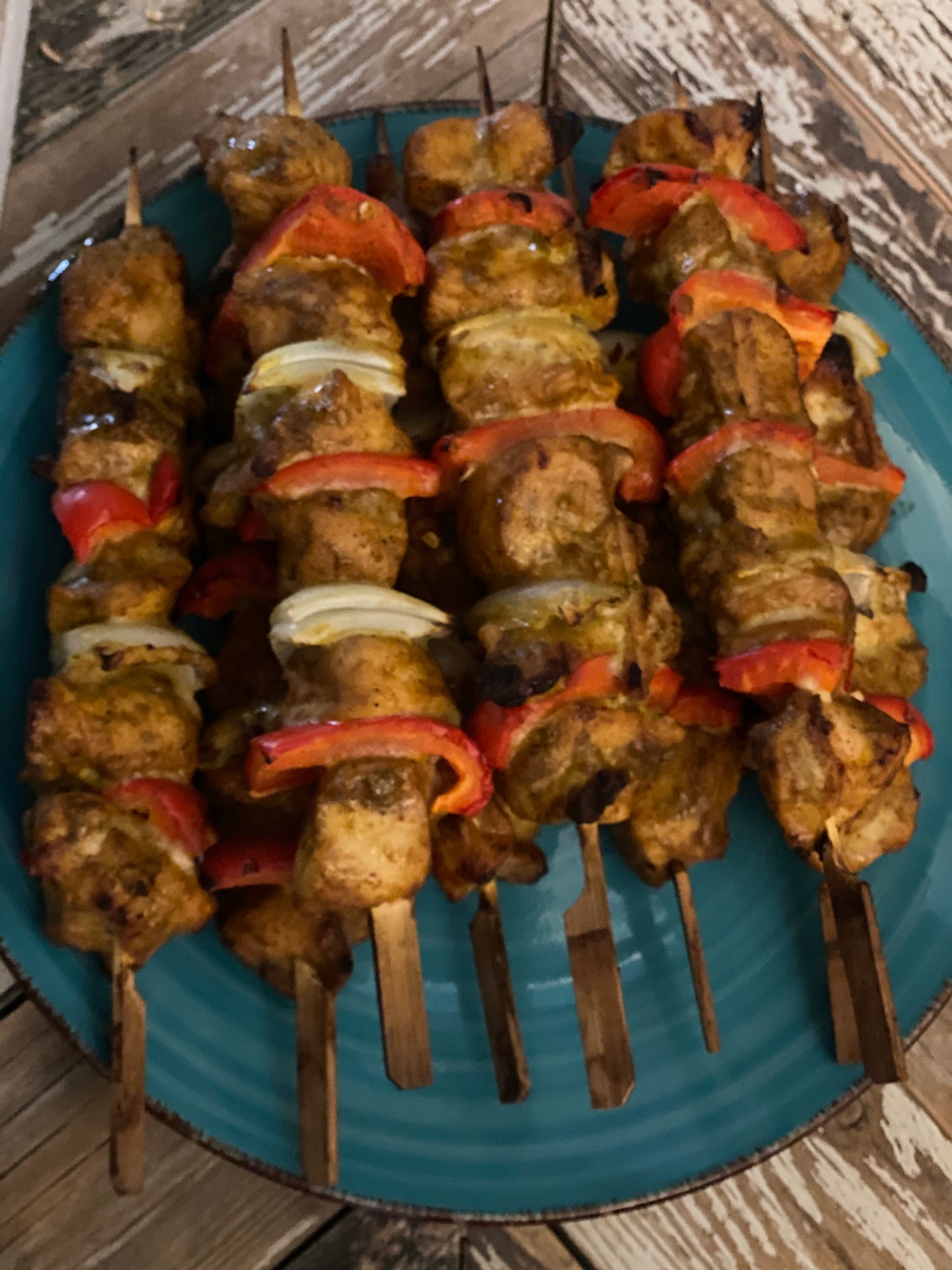 Curry Chicken Kabobs