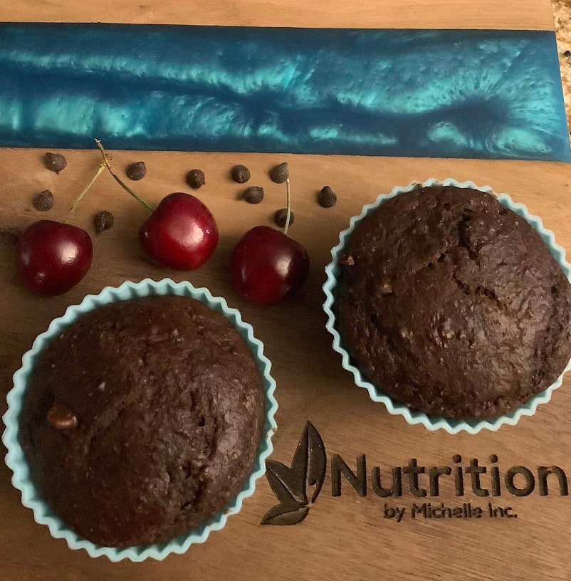 Double Chocolate & Cherry Muffins