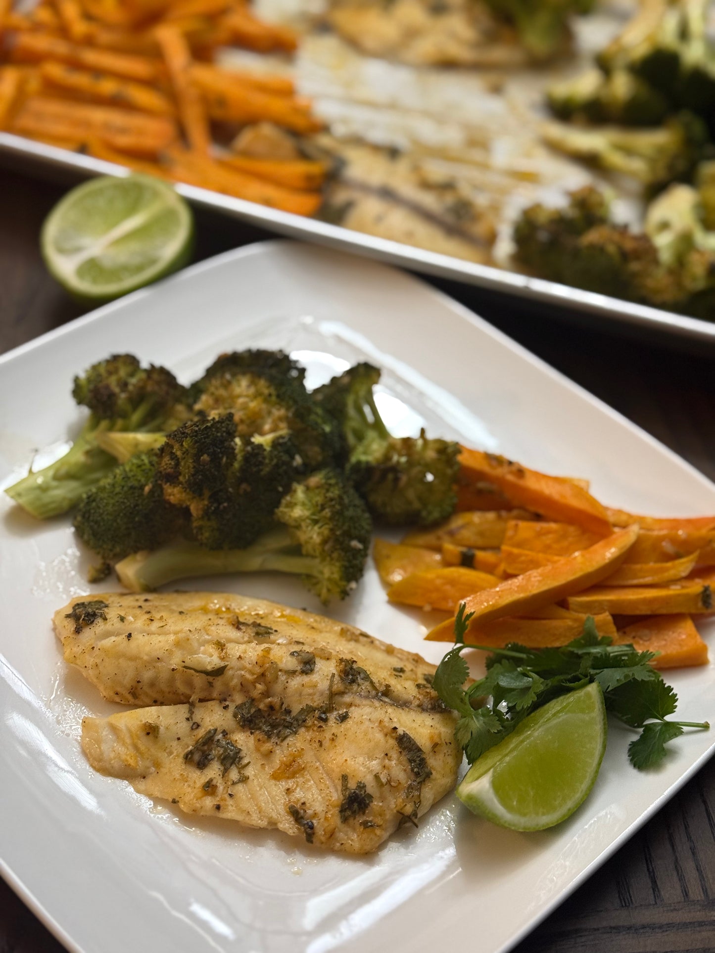 Chili Lime Sheet Pan Tilapia