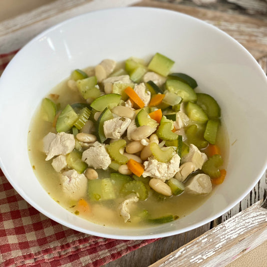 Chicken, Zucchini & White Bean Soup