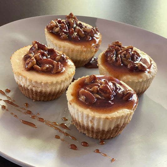 Maple Pecan Mini Cheesecakes