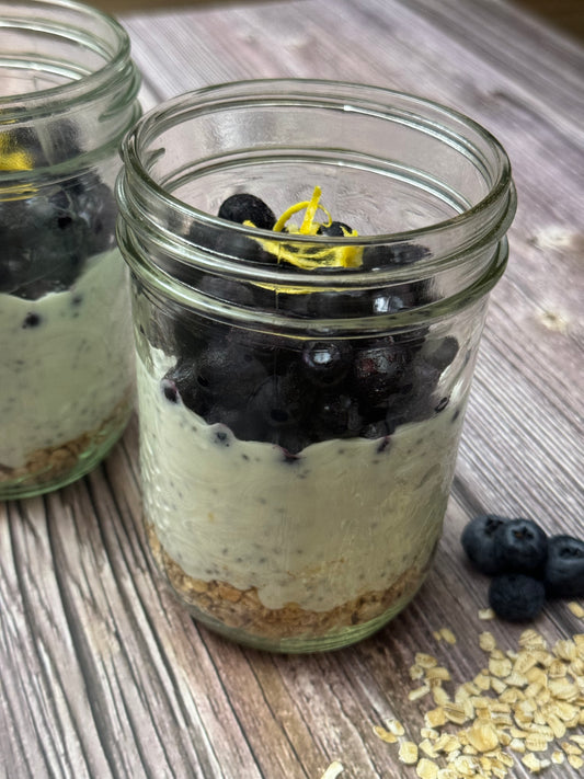 Blueberry Lemon Chia Overnight Oats