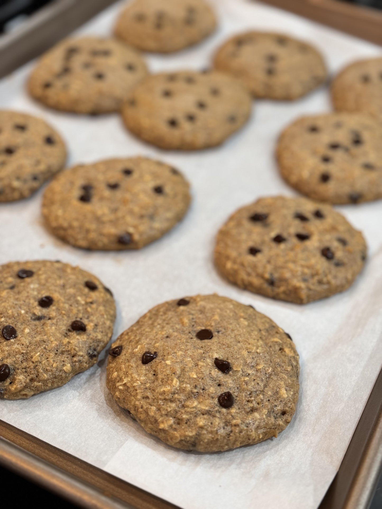 Chocolate Chip Oat Cookies