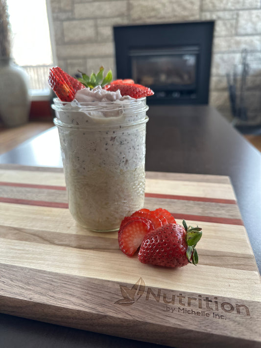 Strawberries & Cream Overnight Oats