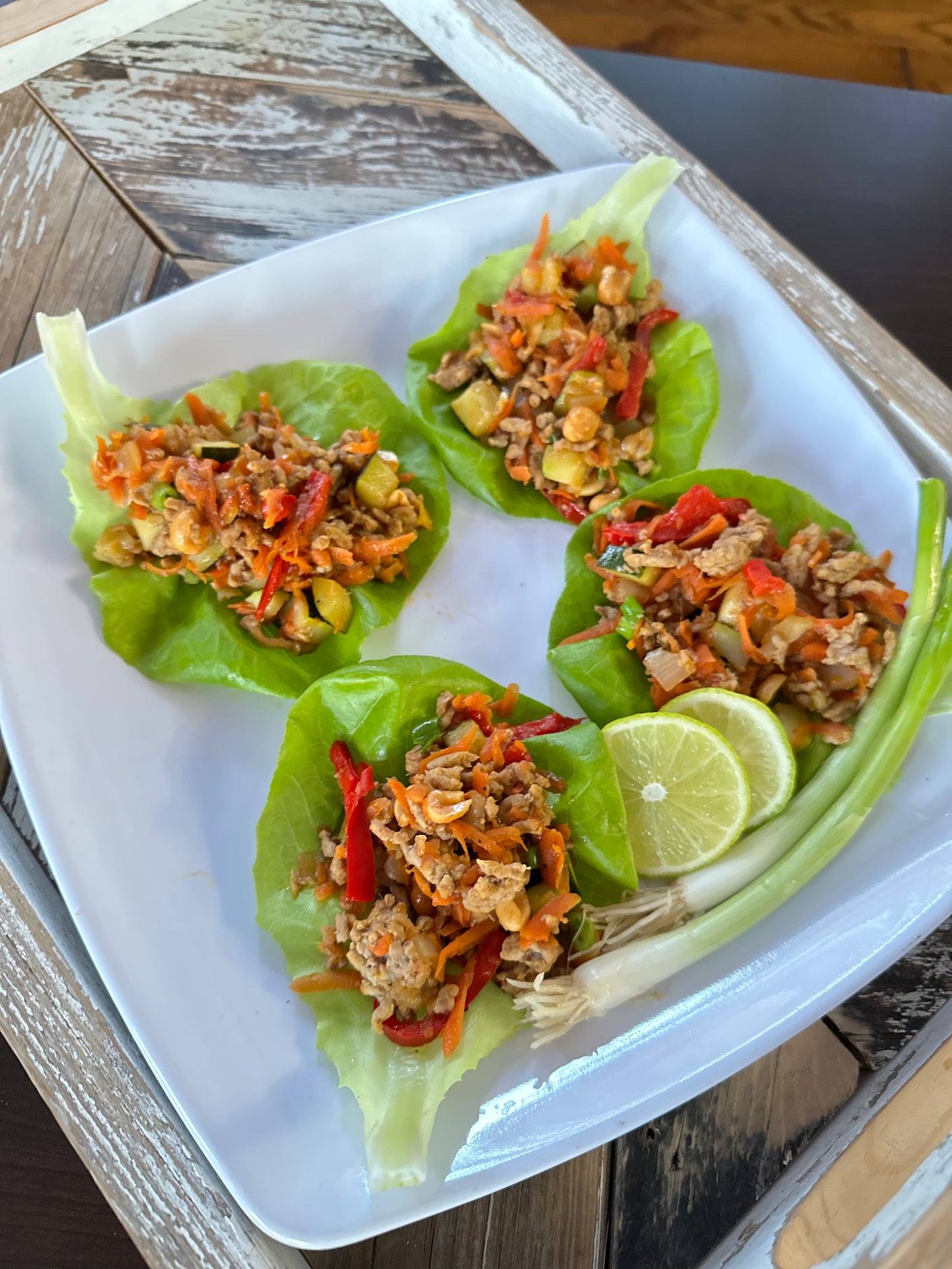 Thai Pork Lettuce Wraps