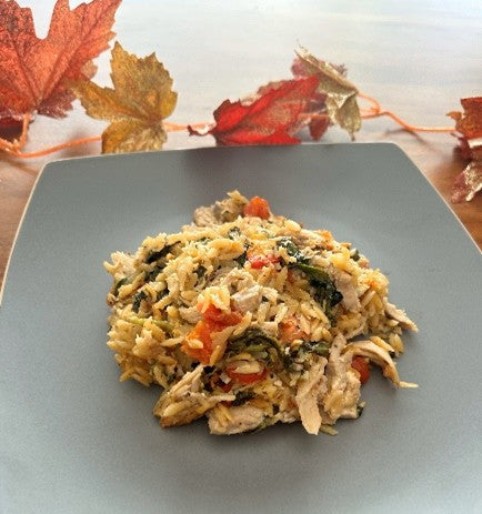 Orzo Tuscan Chicken Bake