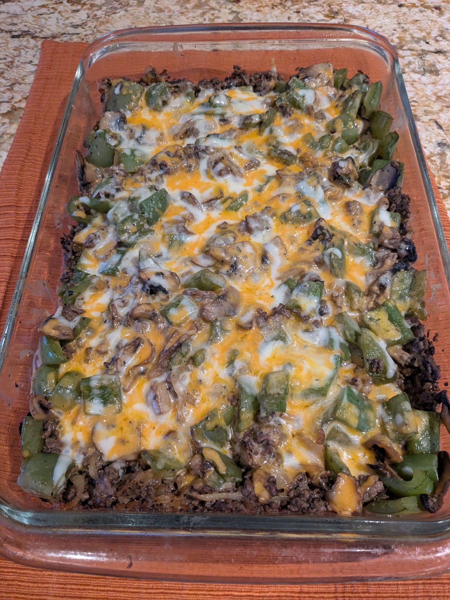 Philly Cheese Steak Casserole