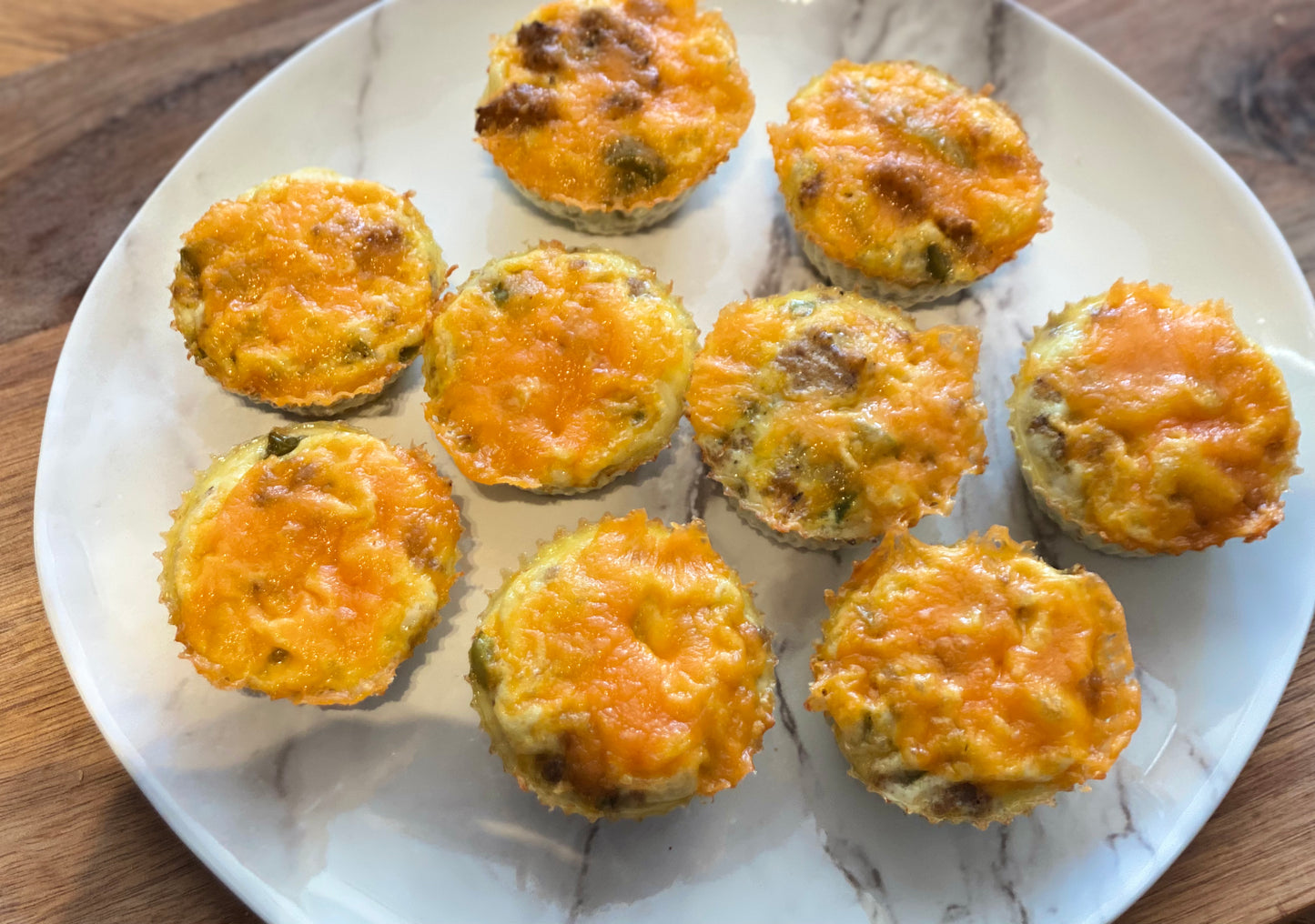 Baked Pork & Cheddar Cups