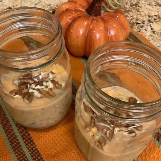 Pumpkin Protein Overnight Oats