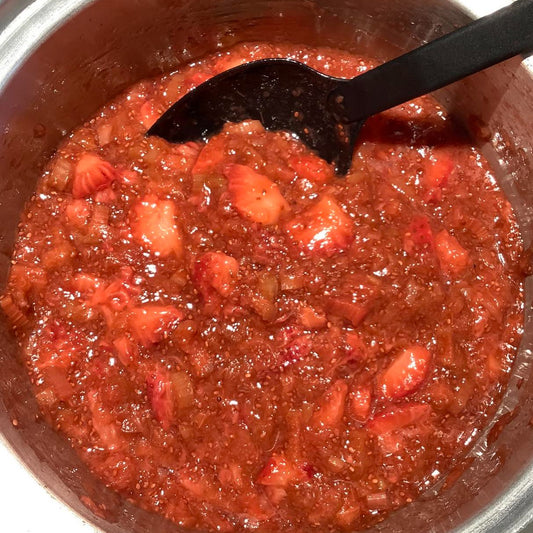 Strawberry Rhubarb Chia Jam