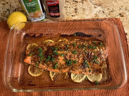 Honey Mustard Baked Salmon